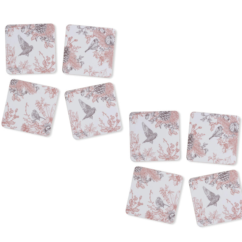 Cork Square 8 Piece Coaster Set