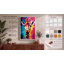 Bold Giraffe Portrait Modern 1 Piece Wrapped Canvas Wall Art-136726747-136726749