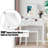 Vanity Dressing Table Set with 10 Dimmable Bulbs and Cushioned Stool