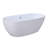 Kingston Brass Aqua Eden 67-Inch Acrylic Oval Double Ended Freestanding Tub with Drain