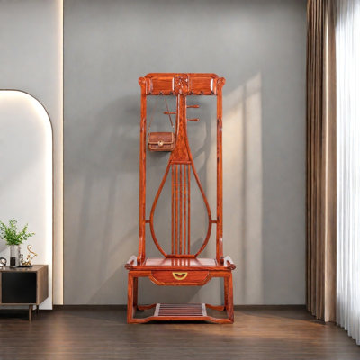 Zitan Wood Coat Rack Multifunctional