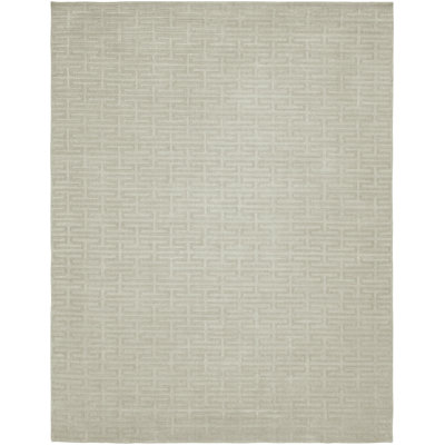 Geometric Area Rug in Gray