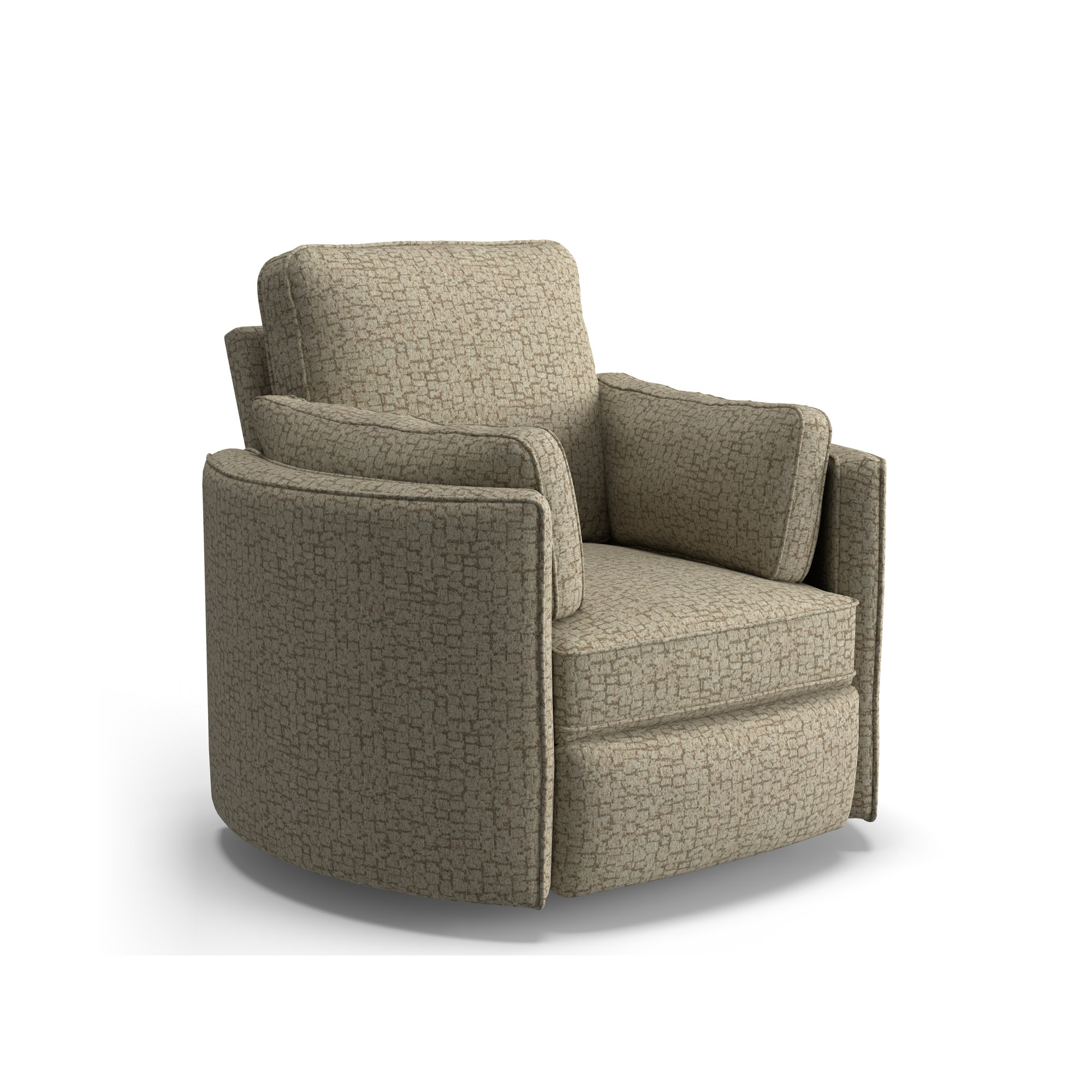 Vedika Swivel Recliner, Amsterdam Linen Performance, Manual