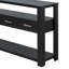 Table console moderne pour salon avec 4 tiroirs et 2 tablettes-108747858