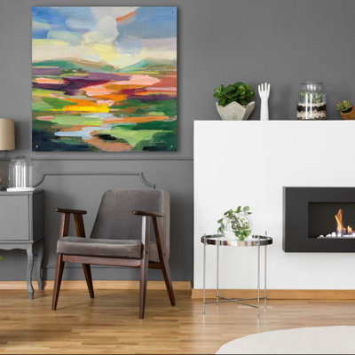 «Spring Hues 1» par Silvia Vassileva, art mural en verre acrylique