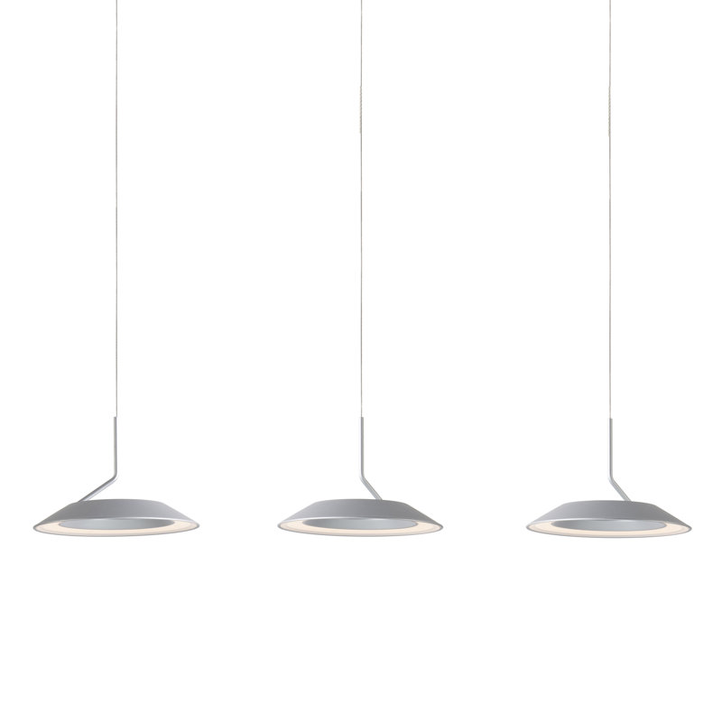 Royyo 3 - Light LED Pendant, Silver
