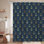 Abstrait de style nautique doré et bleu marine avec 12 crochets