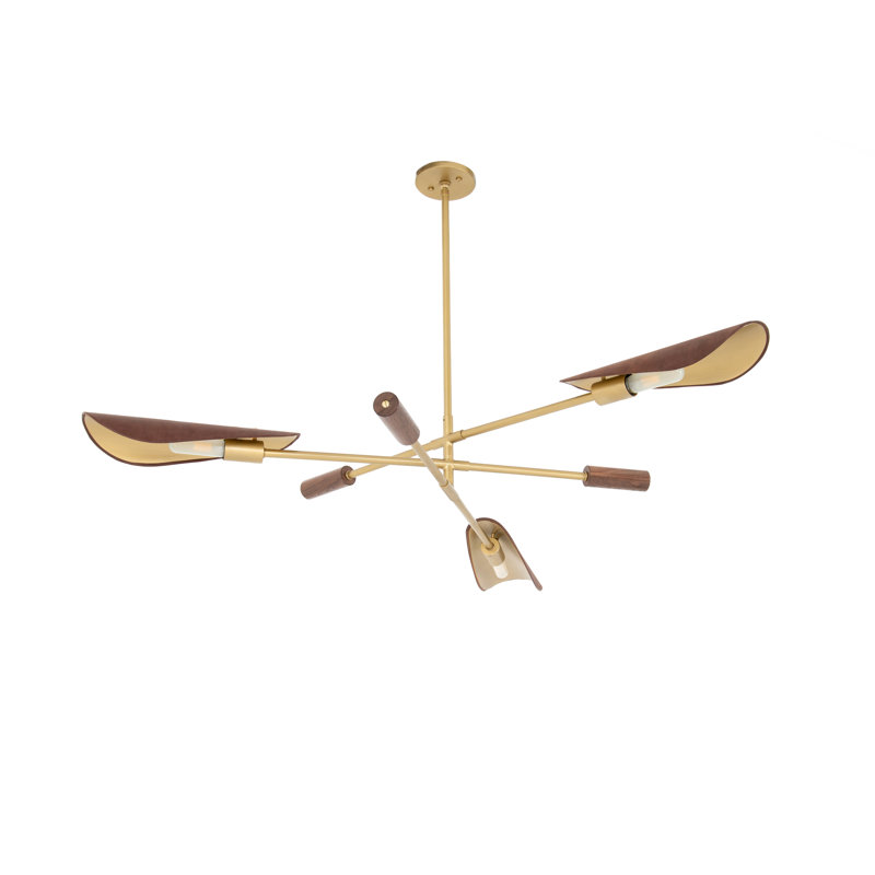 Astrid 3 - Light Chandelier, Flax Linen