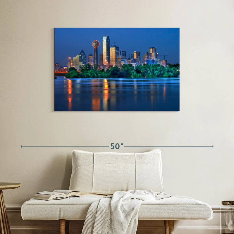 Nicci Trinity River Night Lights, 26" H x 39" W