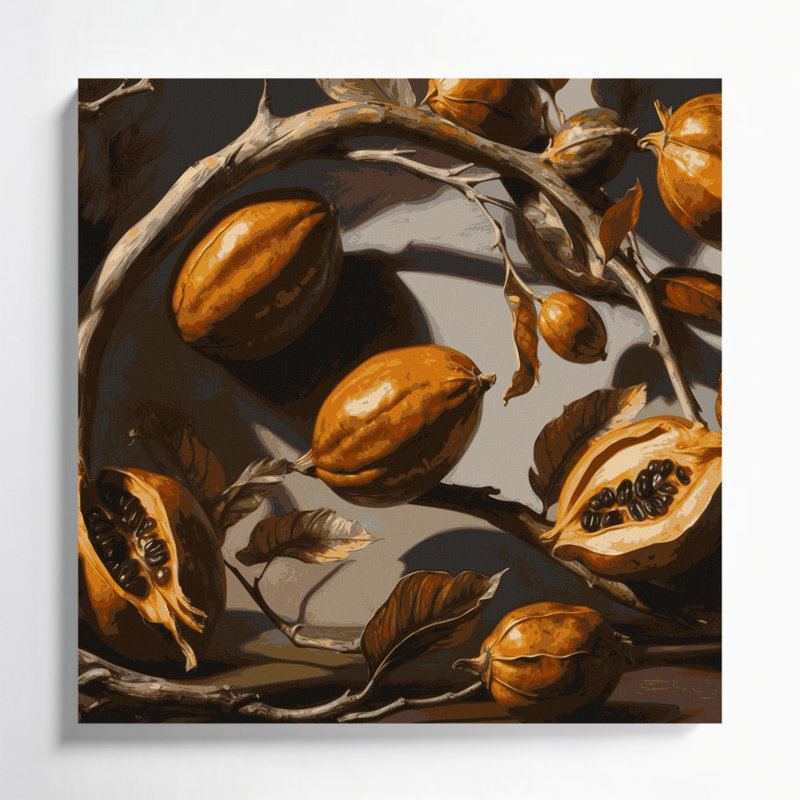 «Fruit Tamarind», art mural sur toile, H 16 po x l 16 po