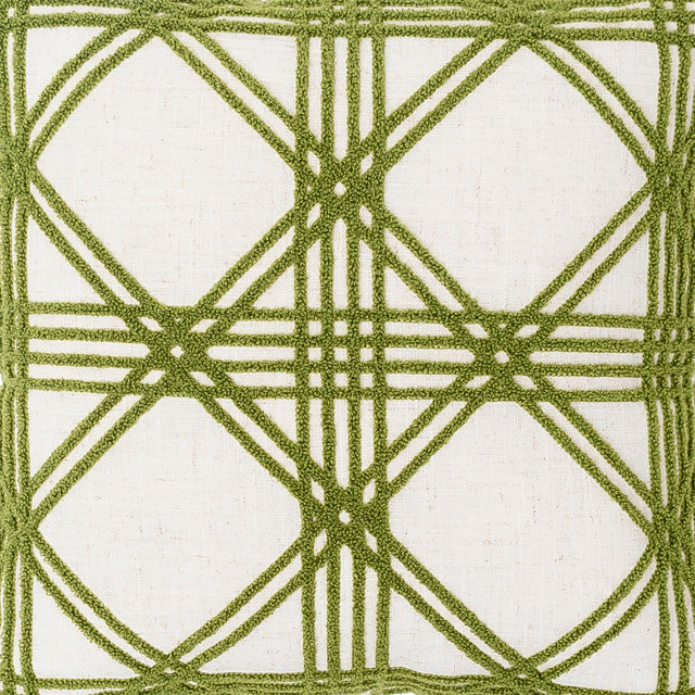 Lattice Tufted Throw Pillow