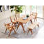 Chaise d'appoint en rotin et finition naturelle Velentina (excluant la table)