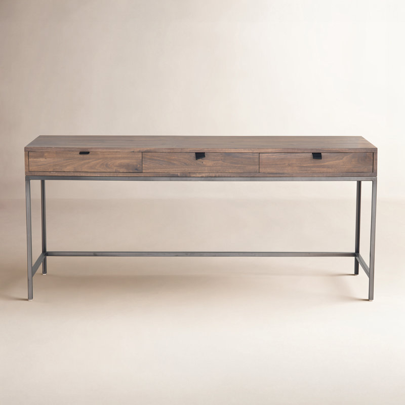 Trey Solid Wood Writing Desk, Auburn Poplar