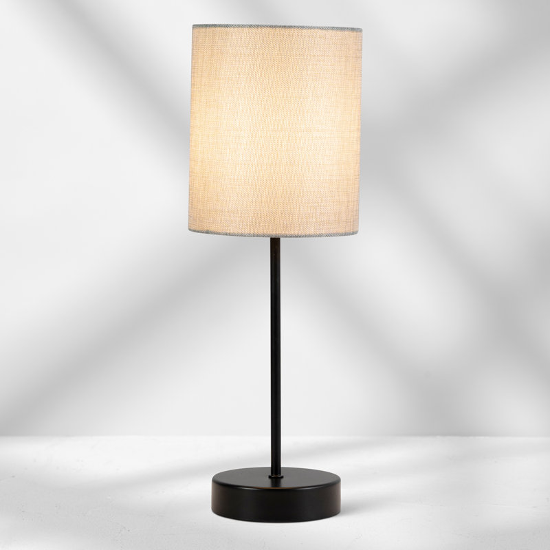 Metal Table Lamp, Light Grey