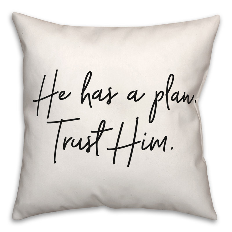 Black And White Typography Collection Throw Pillow