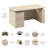 Bush Business Furniture Stratus 60W X 30D Eletric Height Adjustable Standing Desk With File Cabinet-114509236