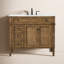 Rivers 40'' Single Bathroom Vanity with Carrara Marble Top-86883155