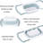 3 Size Collapsible Colander Set, Over Sink Strainers with Extendable Handles for Fruits Vegetables Pasta
