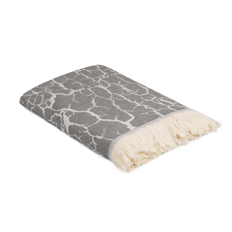 Serviette de plage 100% coton Bentura, Gris