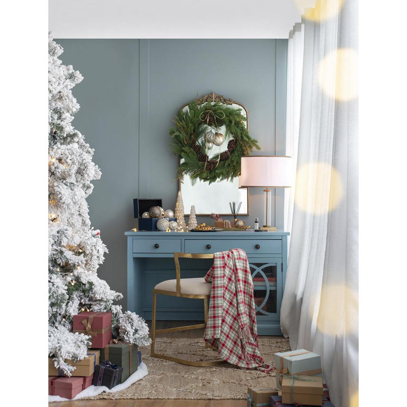 D3,9 po, boules de Noël décoratives, boules de Noël suspendues en verre pour décorations de fêtes, lot de 6