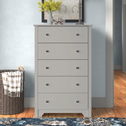 Taquanna Transitional 5- Drawer Chest