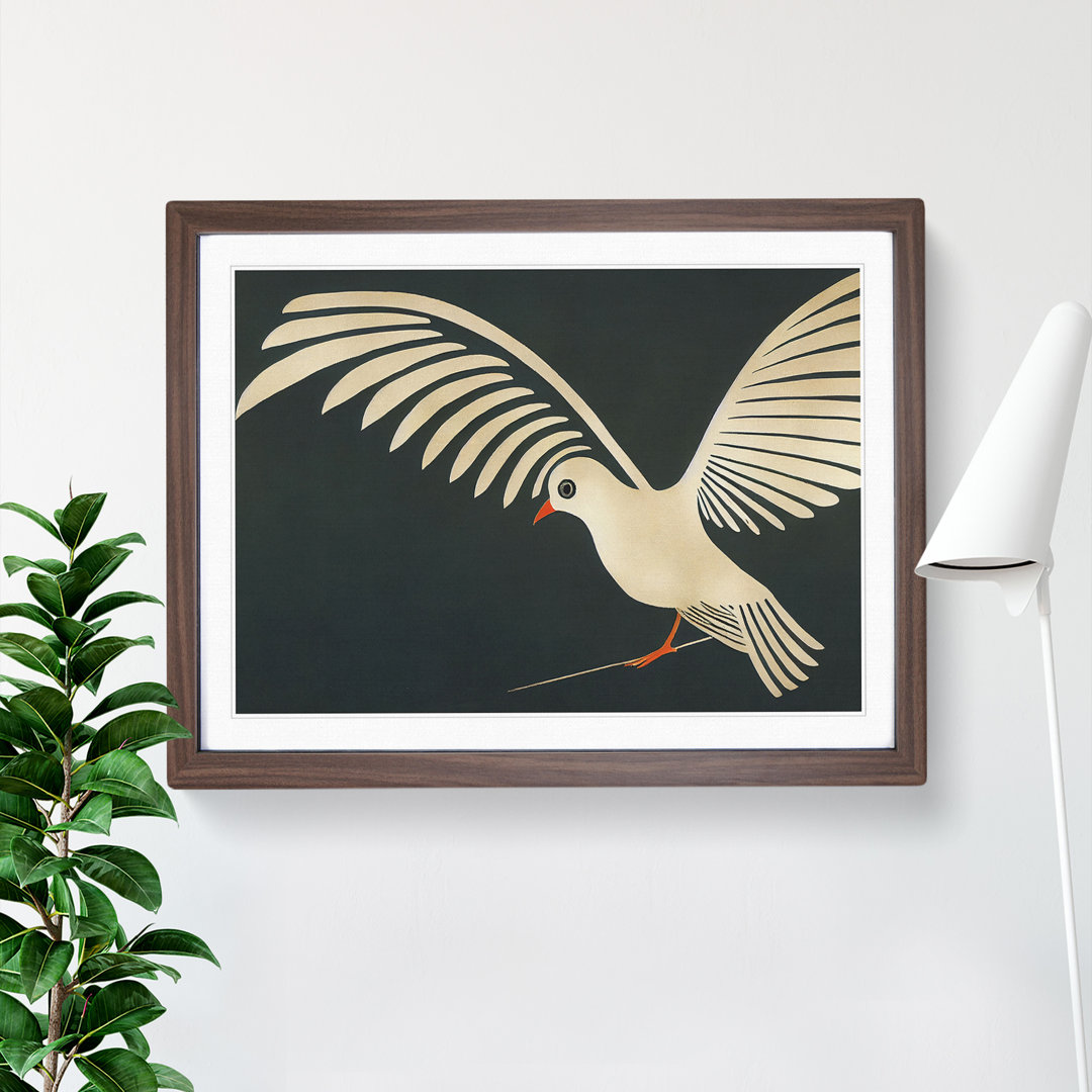 Incredible Dove Bird Abstract - Single Picture Frame Print