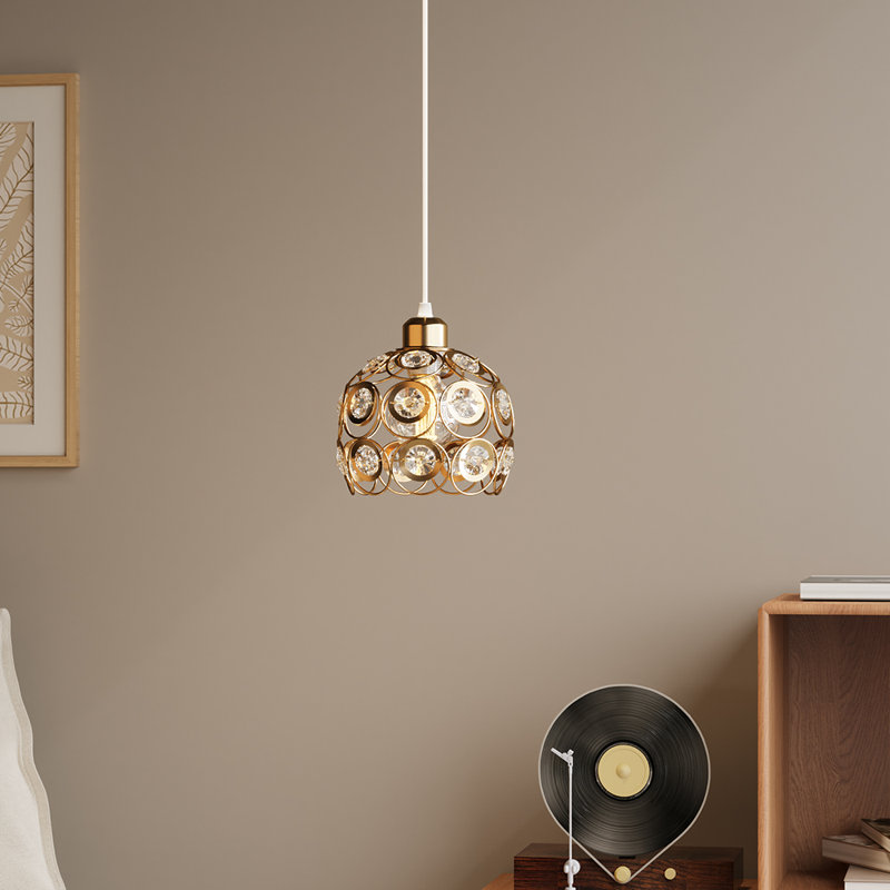 1 - Light Natural Dome Pendant