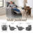Inniss 31.7" Wide Genuine Leather Modern Power Recliner with Swivel and Glider-1615467