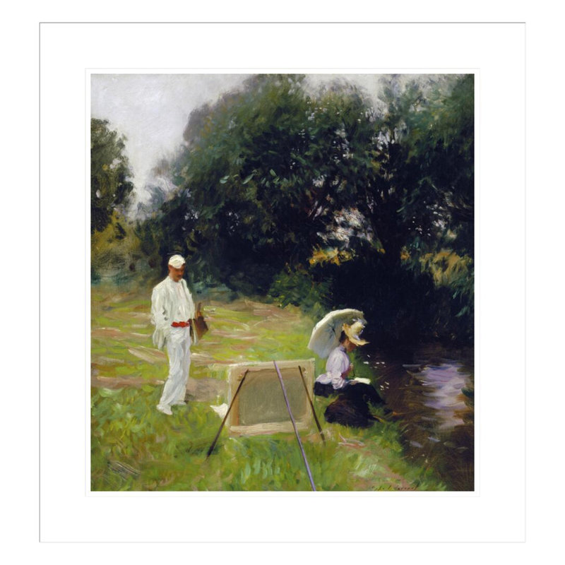 «Dennis Miller Bunker», peinture à Calcot par John Singer Sargent, impression giclée encadrée, H 25 po x l 23,5 po