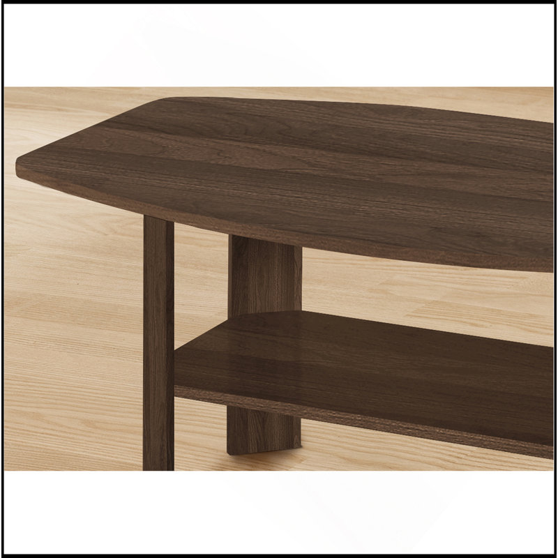 Table Set, 3Pcs Set, Coffee, End, Side, Accent, Living Room, Walnut Laminate, Transitional