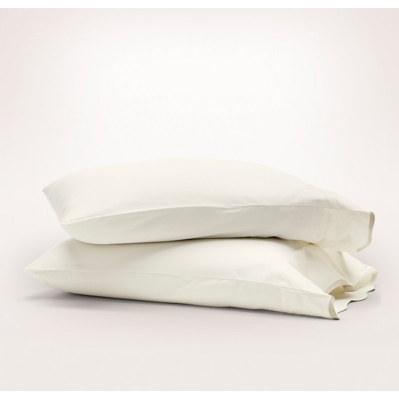 Signature Curved Edge Pillow Case, Sand, Standard Pillowcase Pack