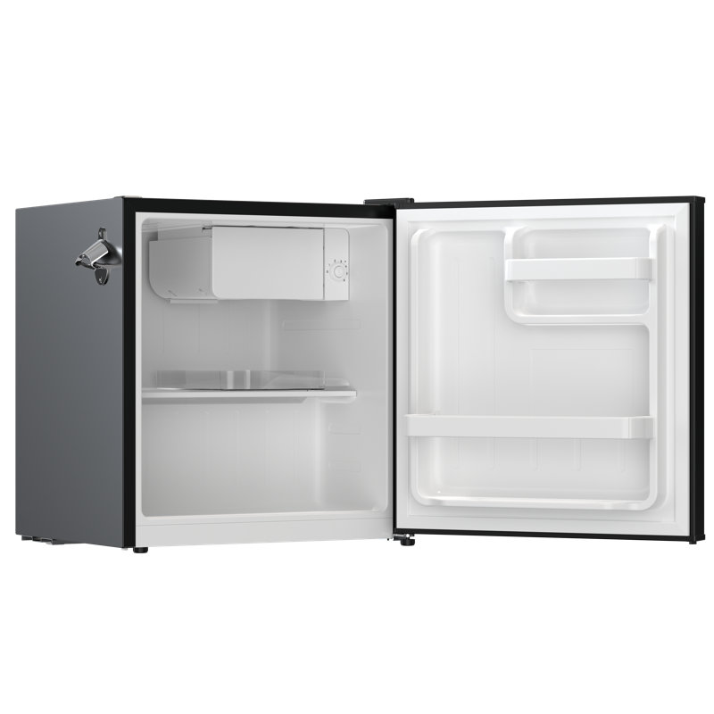 Frigidaire, 1.6 Cu. Ft. Retro Compact Refrigerator, Built-In Side Bottle Opener, Black