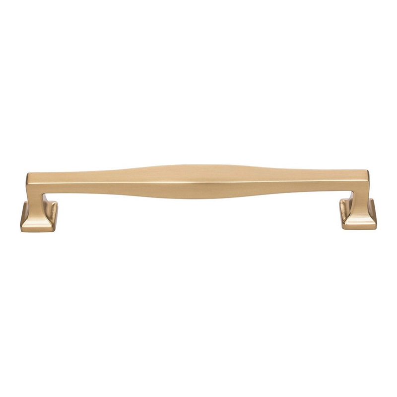 Kate 5 1/16" Center to Center Bar Pull, Warm Brass, 6 5/16"