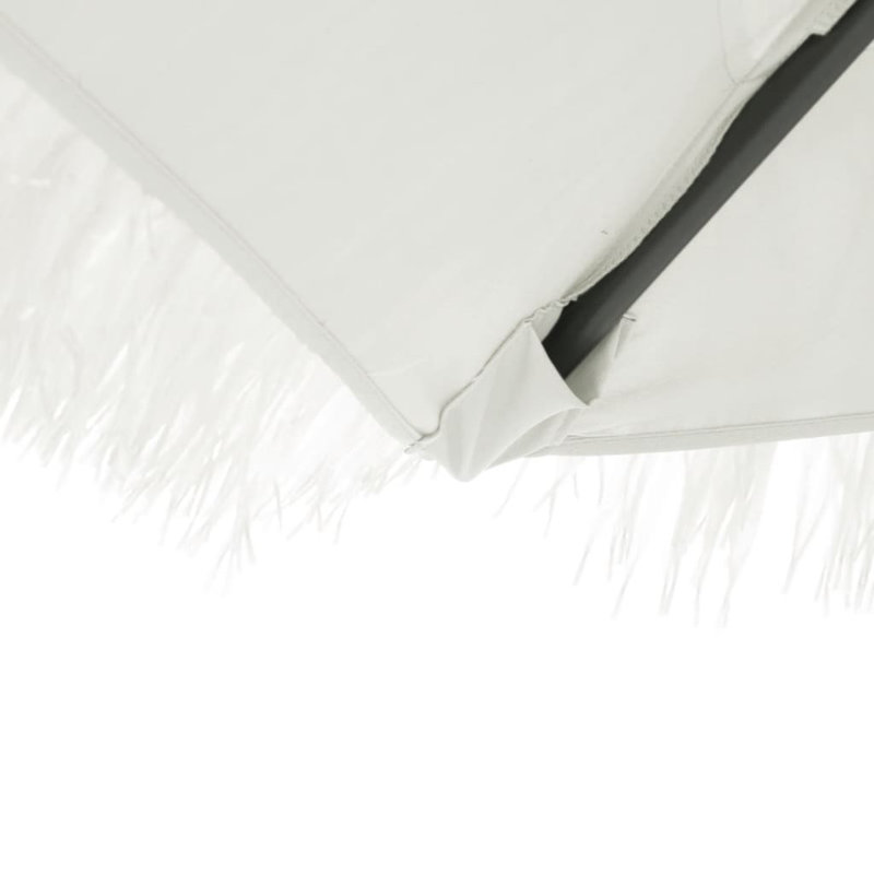 Beach Parasol, 213cm H x 223cm W x 223cm D, White