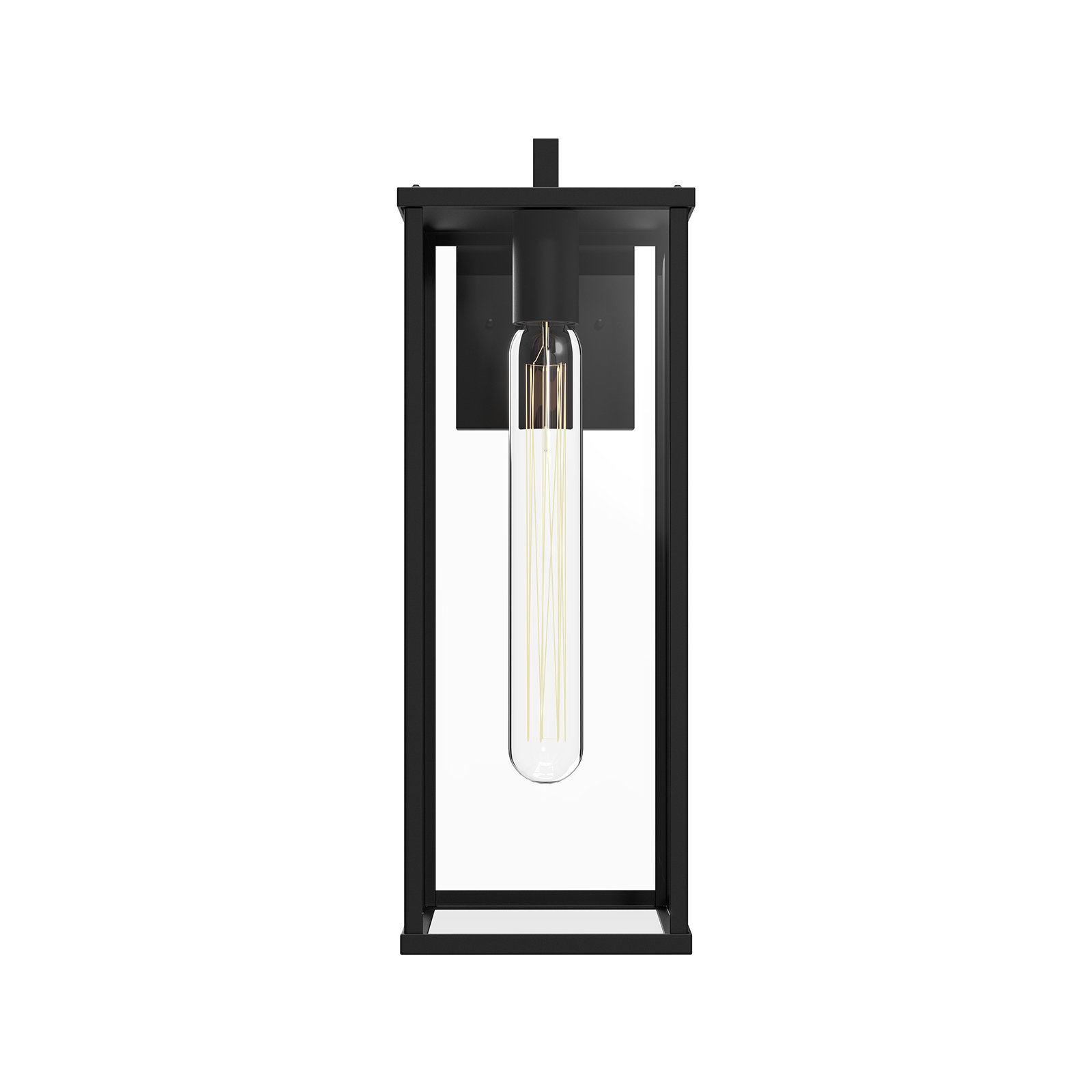 Midas Single Light Outdoor Wall Light, 17.625" H x 6.375" W x 8.875" D