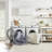 Machine Washable Persian Blue Brick Area Rug-1500829673