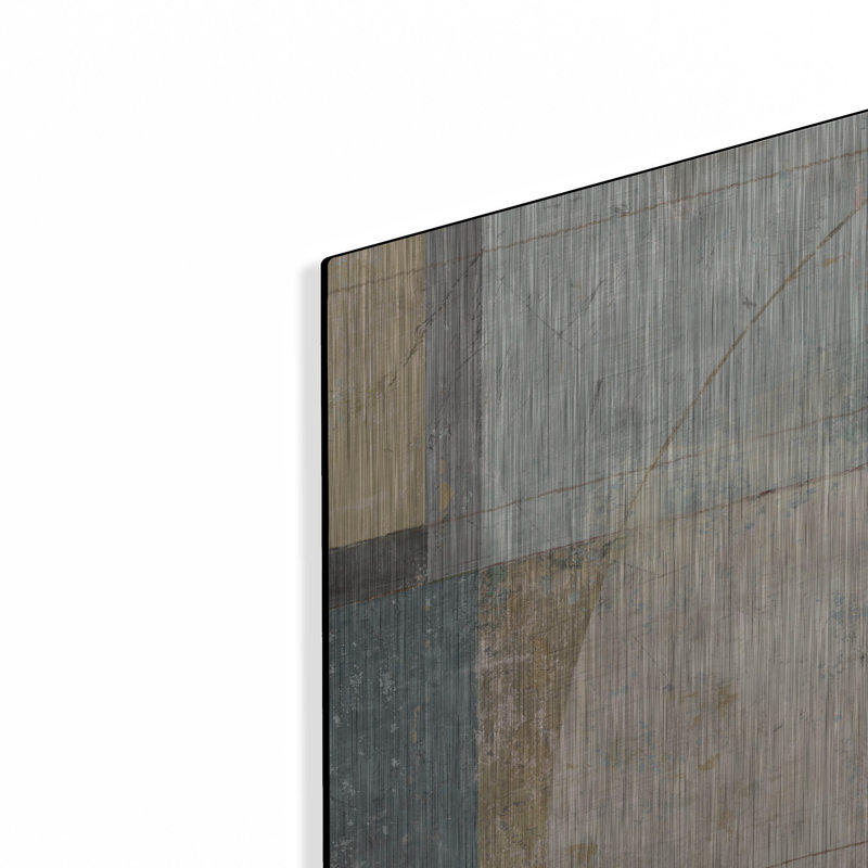 Wrought Studio ™ «Complementary Angles 1» par Suzanne Nicoll, art mural en métal, H 16 po x l 12 po