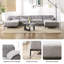 Canapé modulaire rembourré 3 personnes Modern Chenille-178368393