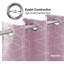 Metro Lane Curtains Silver Wave Line Foil Printedout Curtains Thermal Insulated Eyelet Curtains For Living Room 2 Panels-8191051-8191050