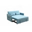 Canapé-lit escamotable, méridienne ajustable avec 2 poches latérales et 2 coussins pour le bureau personnel