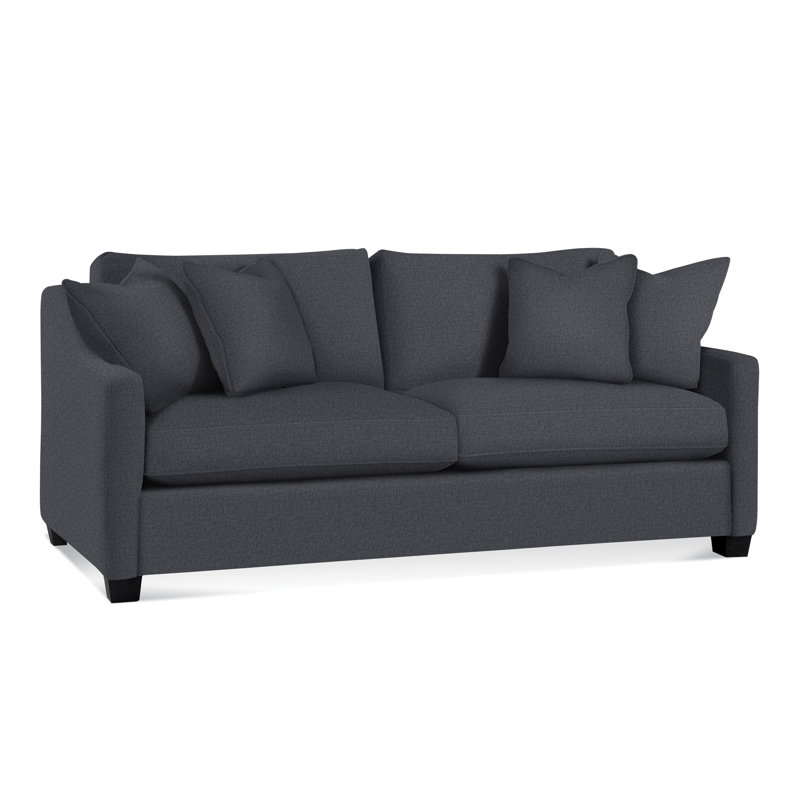 Oliver Sofa, Blue Buffalo Check; 0120-61, Black 