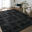 Tapis géométrique gris / noir-71603548