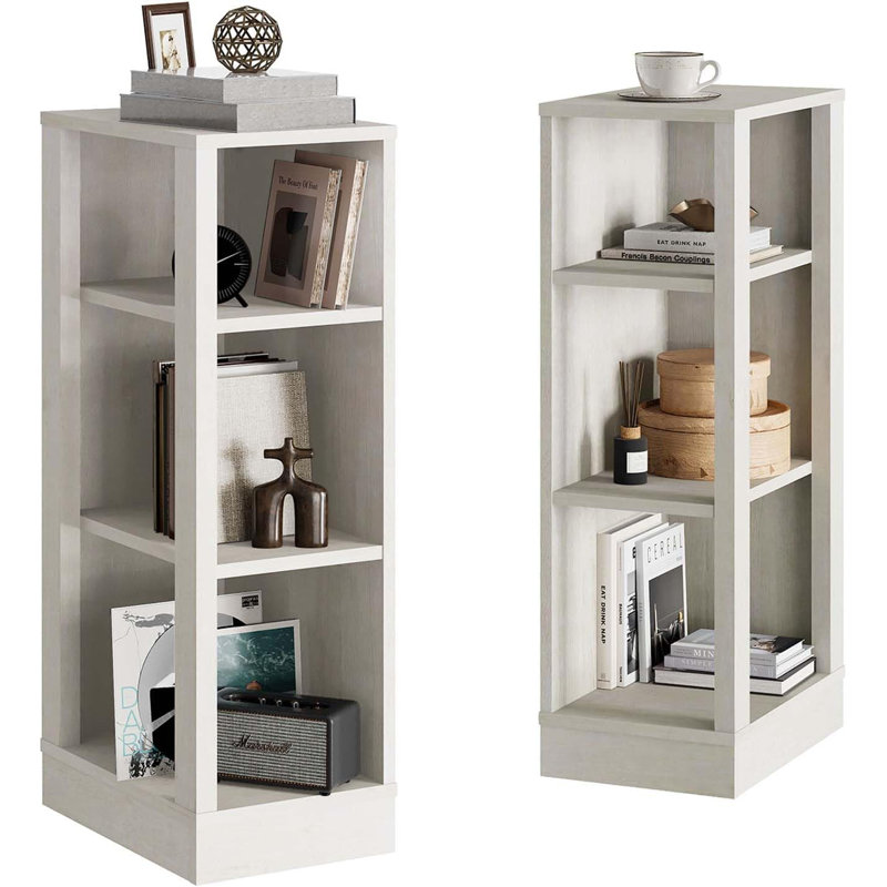 Petite bibliothèque Ebern Designs, ensemble de 2, (4 tablettes) H 31 po x l 9,8 po x P 15,3 po