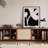 Creative design sense solid wood TV cabinet