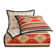 Del Sol Red/Orange/Tan Aztec Print Cotton Southwestern Style Reversible Quilt Set