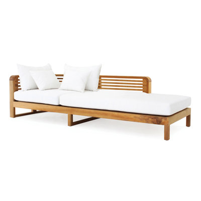 Hamilton Outdoor Teak Chaise Lounge