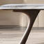 Ensemble de table de salle à manger en bois massif et en pierre frittée-105507412