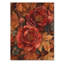 Pivoines rouges parmi les feuilles d'automne II - impression de bois de pivoines - sur bois de pin naturel-1391248652