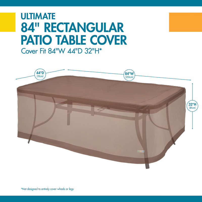 Khurram Ultimate Waterproof Outdoor Table Cover, 35" H x 86" W x 46" D