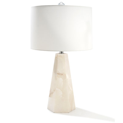 21“H Alabaster Table Lamp with night light